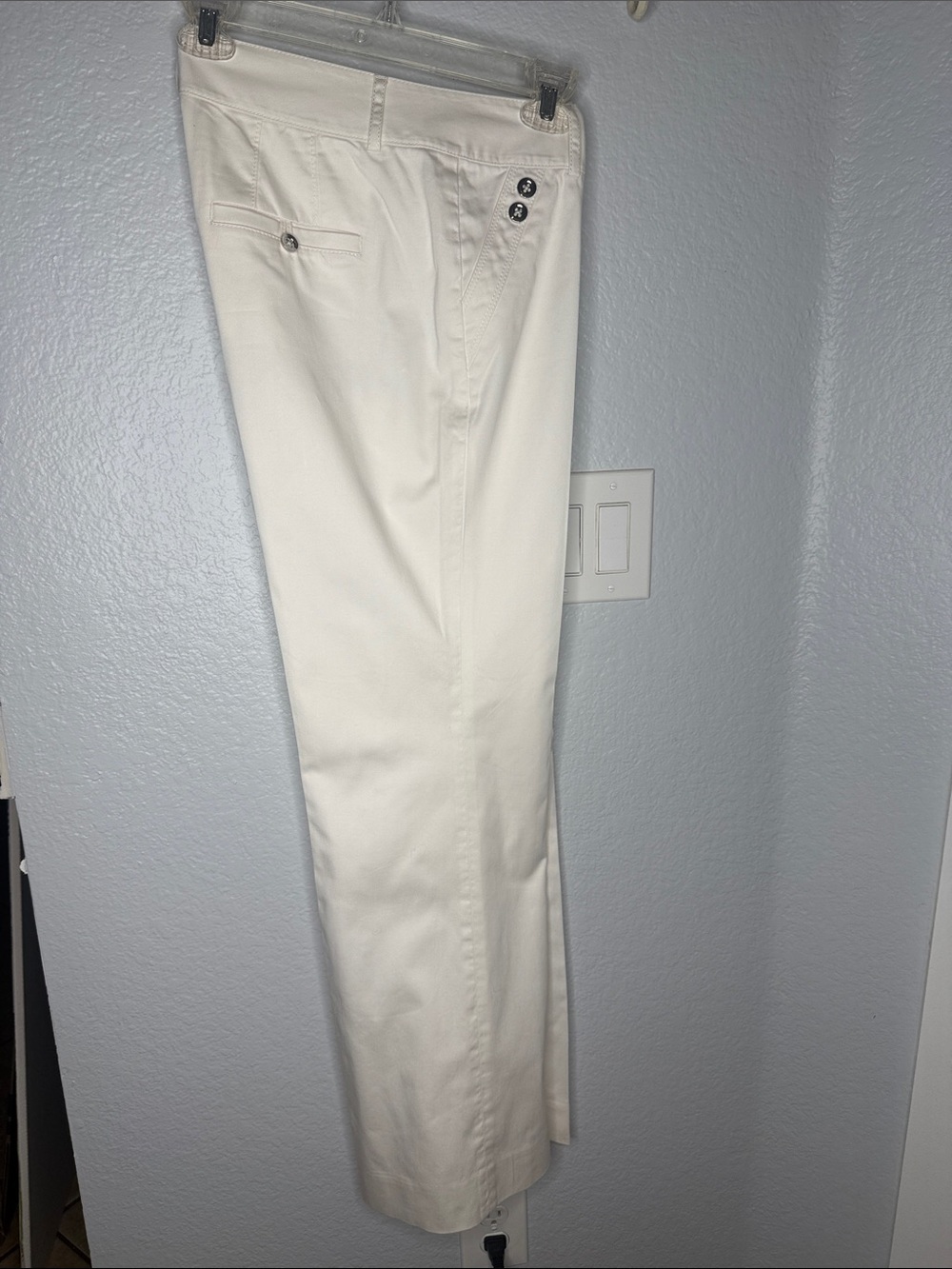 White House Black Market Women's Cream Chinos